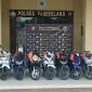 Enam Belas Kendaraan Bermotor Berhasil diamankan di Polres Pandeglang, dok;(Guntur). 