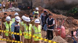 Groundbreaking pembangunan SDN Cikeusal, Kabupaten Serang pengganti dampak pembangunan Jalan Tol Serang-Panimbang. (Dok/WSP)