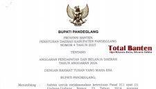 APBD Kabupaten Pandeglang tahun 2026 masih bergantung pada transfer Pemerintah Pusat. Sebagian besar digunakan untuk belanja pegawai dan tunjangan DPRD. (Dok)