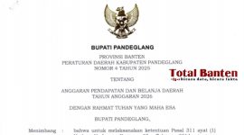 APBD Kabupaten Pandeglang tahun 2026 masih bergantung pada transfer Pemerintah Pusat. Sebagian besar digunakan untuk belanja pegawai dan tunjangan DPRD. (Dok)