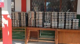 Makan Bergizi Gratis (MBG) di SDN Caringin 1 Pandeglang Jadi Makanan Ternak Sebagian. (Dok)