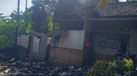 Rumah Warga Mekarjaya, Kabupaten Pandeglang yang terbakar belum mendapat penanganan dari Pemkab Pandeglang. (Dok).