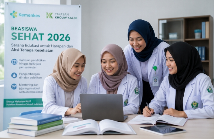 Kemenkes buka program beasiswa Sehat 2026. Satu mahasiswi bisa mendapatkan dana Rp 10 juta per semester. (Dok)