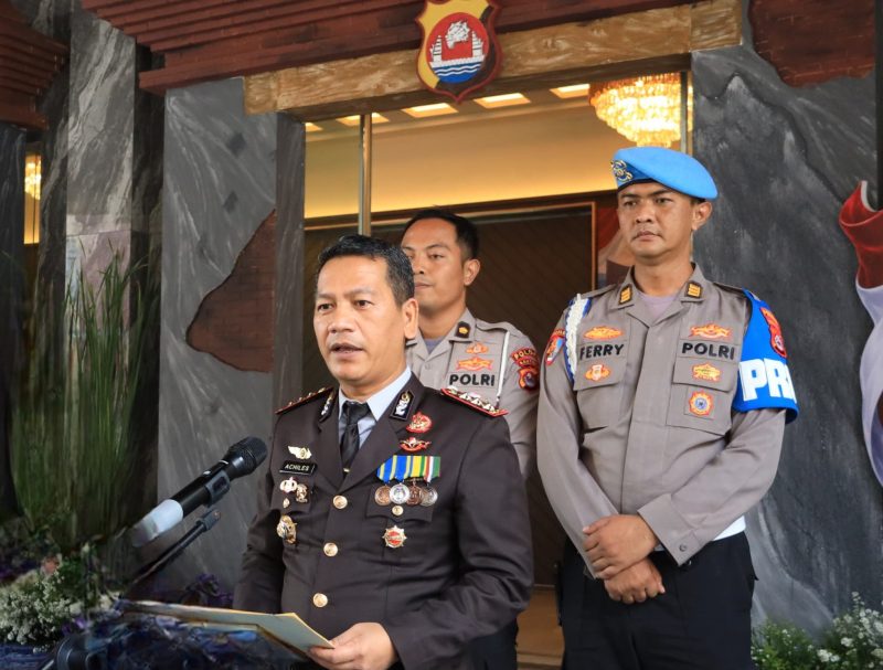 Kepala Bidang Hubungan Masyarakat Polda Banten, Kombes Pol Maruli Ahiles Hutapea, memberikan keterangan kepada pers, Dok (Ist/Totalbanten.com)