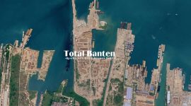 Pesisir Bojonegara, Kabupaten Serang tampak dari udara. (Foto: Citra Satelit)