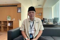 Kepala Bagian Umum Sekretariat Daerah Kota Tangerang Selatan, Herman Susilo, memberikan keterangan kepada pers, Dok (Totalbanten.com)