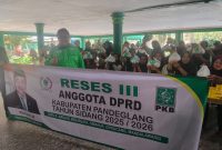 Potret Anggota DPRD Kabupaten Pandeglang dari Praksi Partai Kabangkitan Bangsa (PKB), Mulyadhi, bersama Warga dalam agenda Reses Tahun Sidang 2025/2026, Dok (Gun/Totalbanten.com)