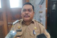 Kepala DPMD Kabupaten Serang, Rudi Suhartanto, memberikan keterangan kepada pers, Dok: (Pung/Totalbanten.com) 