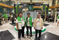 Angota Komisi II DPRD Kabupaten Pandeglang dari Paraksi PKB, Mulyadhi, Memberikan keterangan saat Harlan ke-28 PKB, Dok (Totalbanten.com)