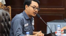 Kordinator Daerah BEM Nusantara (BEM Nus) Banten, M Qolby Yusuf, memberikan kerterang Kepada Pers, Dok: (Totalbanten.com) 