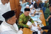 DPRD Pandeglang saat menerima Audensi FPI tentang Penolakan LGBT,  Dok : (gun/Totalbanten.com)