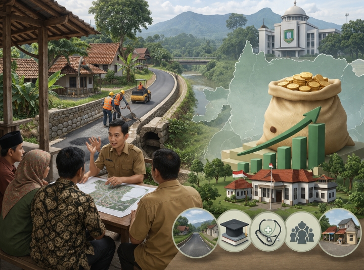 Ilustrasi Bantuan Keuangan Desa. (Dok)