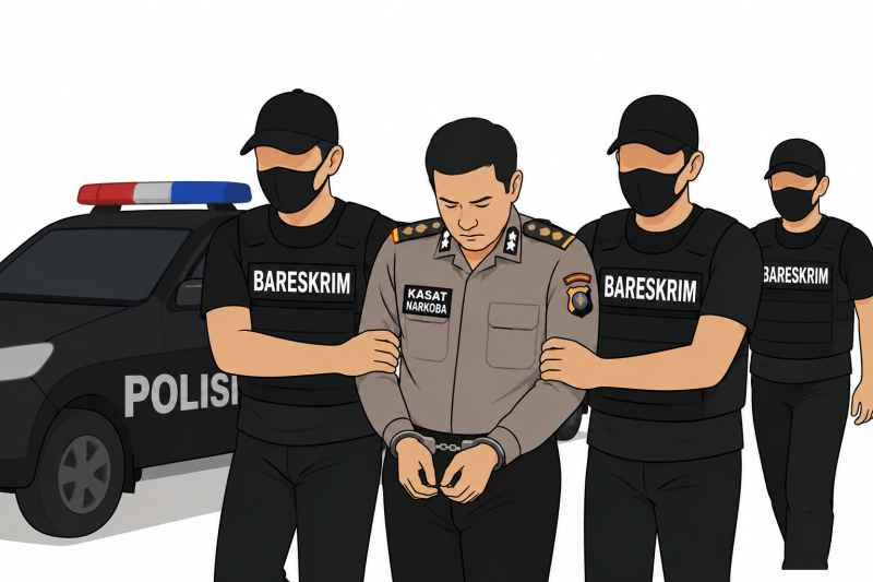 Ilustrasi: Kasat Narkoba Polres Tangsel dan Enam anggotanya di Tangkap Bareskrim Polri dalam Kasus peredaran gelap Narkotika, Dok (Ist/Totalbanten.com)