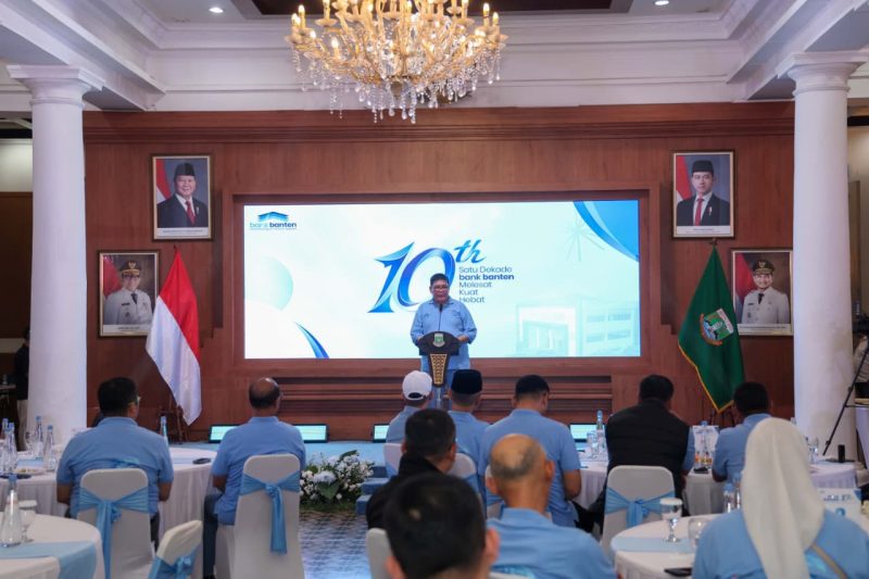Acara Gala dinner 10 tahun Bank Banten. (Dok)