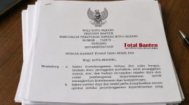 Dokumen Raperda Kepariwisataan Kota Serang (dok;totalbanten) 