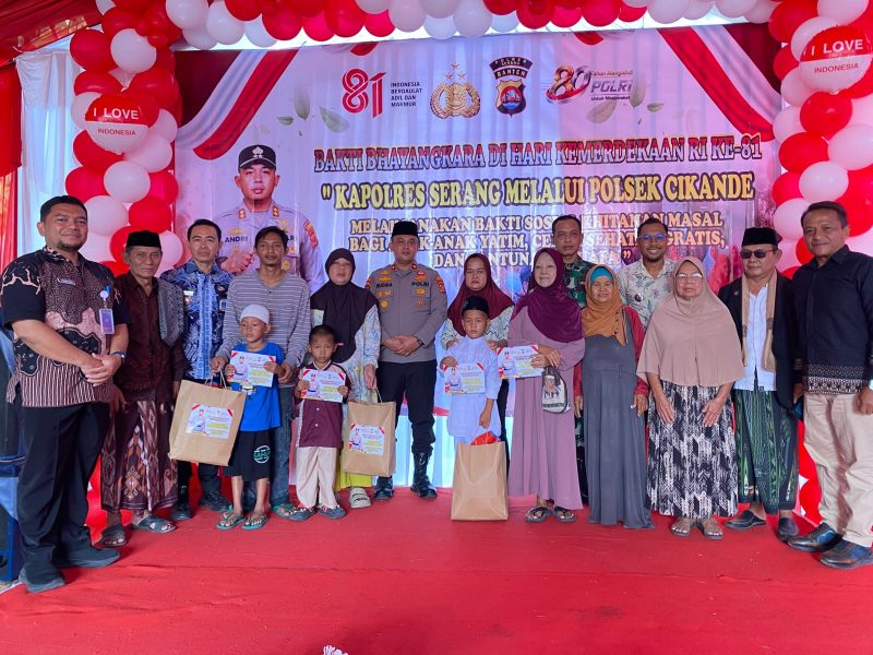 Sinergitas Kapolres Serang dan Kapolsek Cikande, Pengobatan dan Khitanan Gratis (totalbanten) 