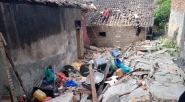 Reruntuhan Rumah warga akibat ledakan Bom Ikan yang terjadi di Panimbang, Kabupaten Pandeglang, Dok : (Ist/Totalbanten.com)