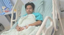Anak anggota DPRD Banten terbaing lemas di rumah sakit usai dianiaya orang di Kalibata, Jakarta, Dok: (Ist/Totalbanten.com)
