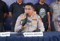Kapolresta Tangerang Kombes Pol Andi Muhammad Indra Waspada Amirullah, memberikan keterangan kepada Pers , Dok (Totalbanten.com)