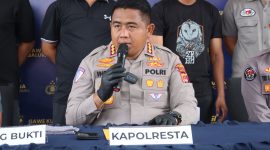 Kapolresta Tangerang Kombes Pol Andi Muhammad Indra Waspada Amirullah, memberikan keterangan kepada Pers , Dok (Totalbanten.com)