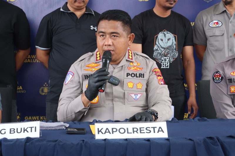 Kapolresta Tangerang Kombes Pol Andi Muhammad Indra Waspada Amirullah, memberikan keterangan kepada Pers , Dok (Totalbanten.com)