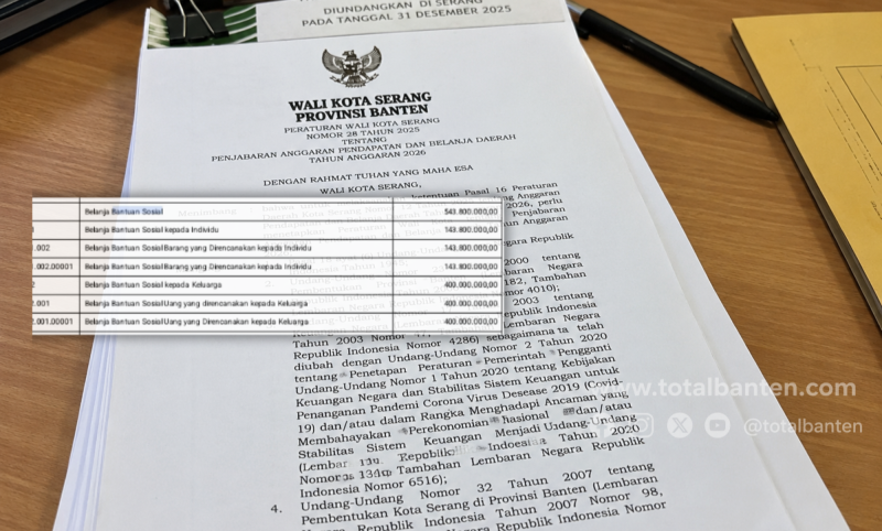 Dokumen Penjabaran APBD Kota Serang 2026. (Dok)