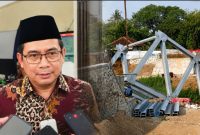 Anggota Komisi IV DPRD Banten, Gembong R Sumedi menyoroti jembatan di Carenang, Kabupaten Serang yang dikerjakan CV Kopi Pait. (Dok)