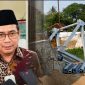 Anggota Komisi IV DPRD Banten, Gembong R Sumedi menyoroti jembatan di Carenang, Kabupaten Serang yang dikerjakan CV Kopi Pait. (Dok)