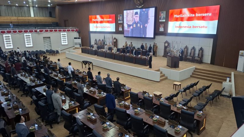 Suasana Rapat Paripurna Pengambilan Keputusan atas persetujuan DPRD terhadap Raperda tentang Perubahan APBD Provinsi Banten Tahun 2026, Dok (Dir/Total Banten)
