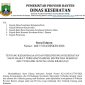 Surat Edaran Kepala Dinas Kesehatan Provinsi Banten Nomor 400.7/3234/DINKES/2026 tentang Kesiapsiagaan dan Perlindungan Kesehatan Masyarakat terhadap Dampak Erupsi dan Sebaran Abu Vulkanik Gunung Anak Krakatau. (Dok)