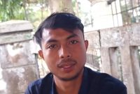 Koordinator Serikat Mahasiswa Visioner, Rafiudin, memberikan keterangan kepada pers, Dok (Guntur/Totalbanten.com)