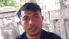 Koordinator Serikat Mahasiswa Visioner, Rafiudin, memberikan keterangan kepada pers, Dok (Guntur/Totalbanten.com)