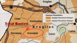 Peta Pola Ruang Kecamatan Kragilan, Kabupaten Serang. (Dok/Total Banten)