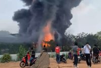 Kondisi Pabrik Plastik di Balaraja Tangerang. (Dok)