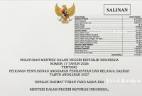 Dokumen Kemendagri dan KUA PPAS Banten 2027. (Dok)