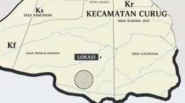 Peta Pola Ruang Kecamatan Curug. (Dok)