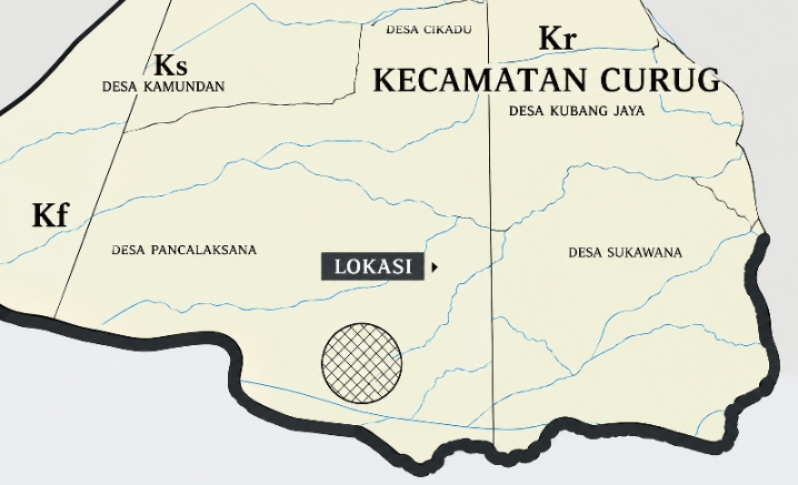 Peta Pola Ruang Kecamatan Curug. (Dok)