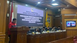 Joko Santoso, Ketua Fraksi PDI-P DPRD Kabupaten Serang (Pung/totalbanten). 