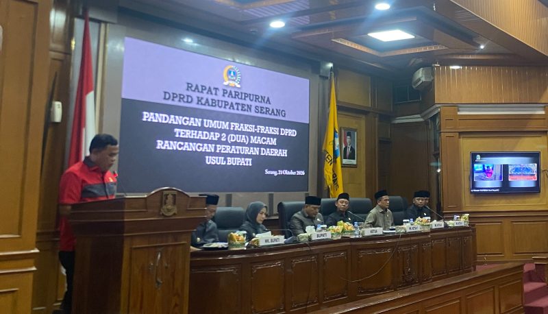 Joko Santoso, Ketua Fraksi PDI-P DPRD Kabupaten Serang (Pung/totalbanten). 