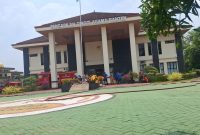 Gedung Pengadilan Tinggi Agama Banten terbakar, lantai dua ludes dilahap api. Dok (Dir/Total Banten)