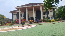 Gedung Pengadilan Tinggi Agama Banten terbakar, lantai dua ludes dilahap api. Dok (Dir/Total Banten)