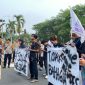 PP HAMAS Banten aksi unjuk rasa di depan Pendopo Bupati Serang, Dok (TOTAL BANTEN)