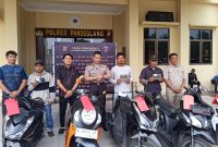 5 BB Kendaraan Bermotora di kemblikan  kepada pemilinya oleh Polres Pandeglang , Dok (Gun/Total Banten)