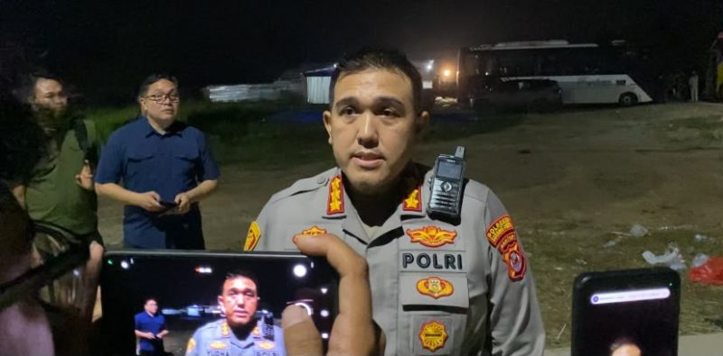 Kapolresta Serang Kota, Kombes Pol, Yudha Satria, memberikan keterangan Kepada Pers. (Dok/Total Banten)