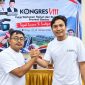 Khaerul Anwar (kanan) bersama Muhammad Jejen usai terpilih secara aklamasi sebagai Ketua dan Sekretaris Jenderal Pokja Wartawan Harian dan Elektronik Provinsi Banten periode 2026–2029 dalam Kongres VIII di Cisarua, Kabupaten Bogor, Dok (Total Banten)