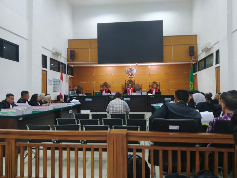 Suasana sidang perkara dugaan korupsi pengurusan dokumen pertanahan di Pengadilan Tindak Pidana Korupsi pada Pengadilan Negeri (PN) Serang, Dok (Total Banten)