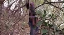  Jenazah Seorang Pria yang tergantung di Pohon petai cina diketahui bernama Arta  (29), warga Kecamatan Cikande. Kabupaten Serang. Dok (Total Banten)
